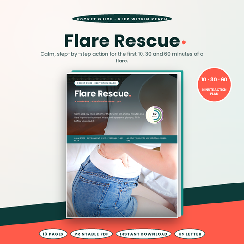 Flare Rescue. A Guide for Chronic Pain Flare-Ups