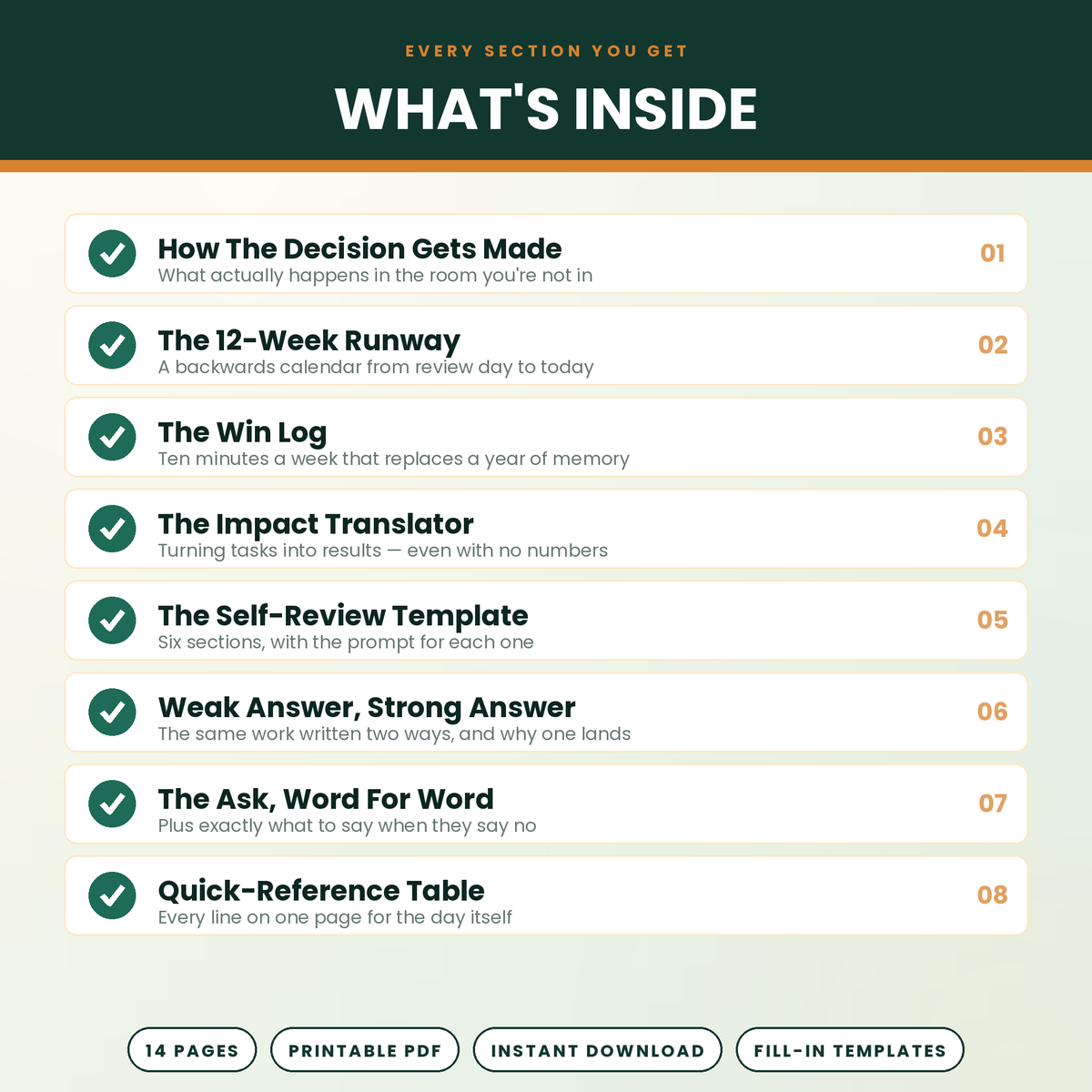 Make The Case - The promotion-ready review playbook