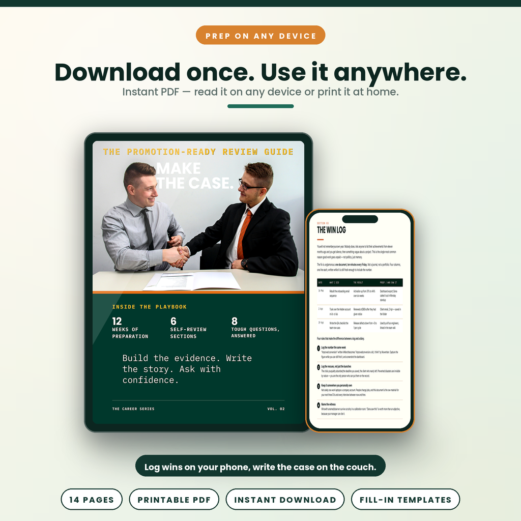 Make The Case - The promotion-ready review playbook